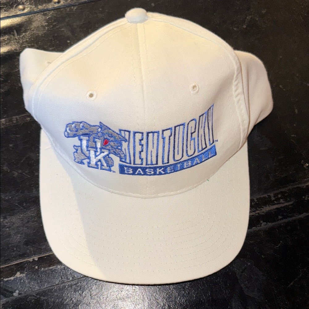 White university of Kentucky Basketball starter hat SnapBack vintage 90s